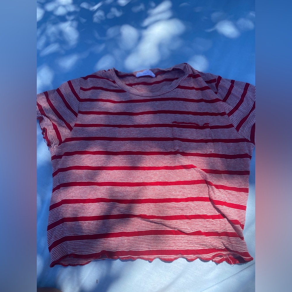 Full Tilt Striped Pocket Tee